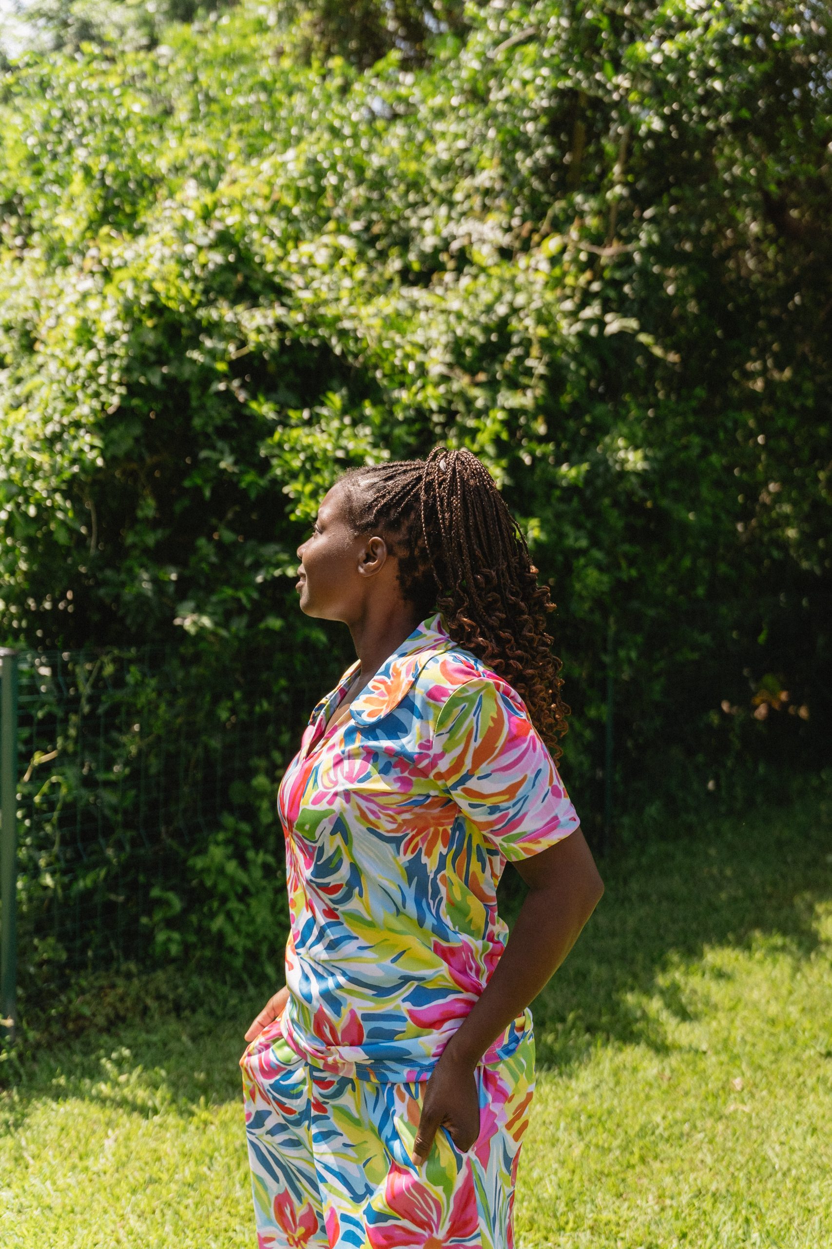 Tropical Floral - Pants & Shirt Set - Image 4