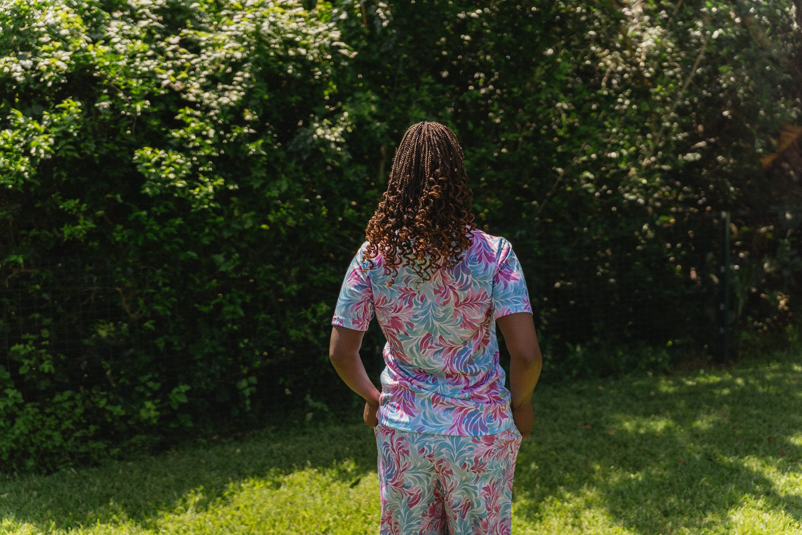 Pastel Florals Pants & Shirt Set - Image 4