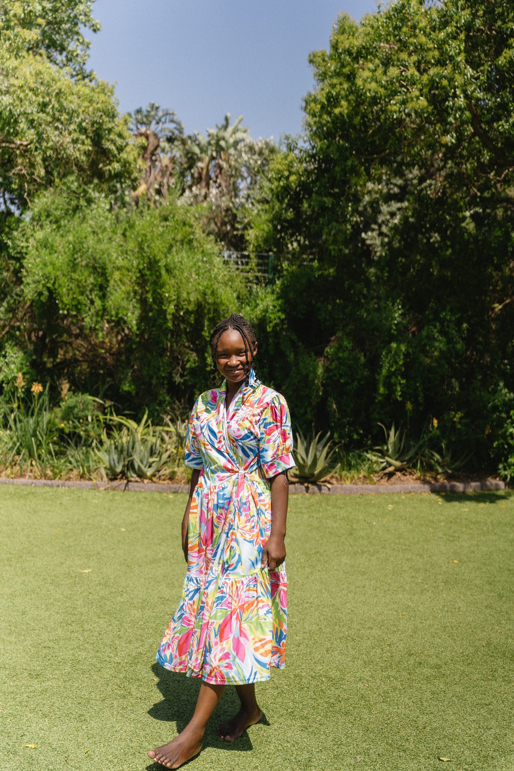 Tropical Floral Dress - Image 6