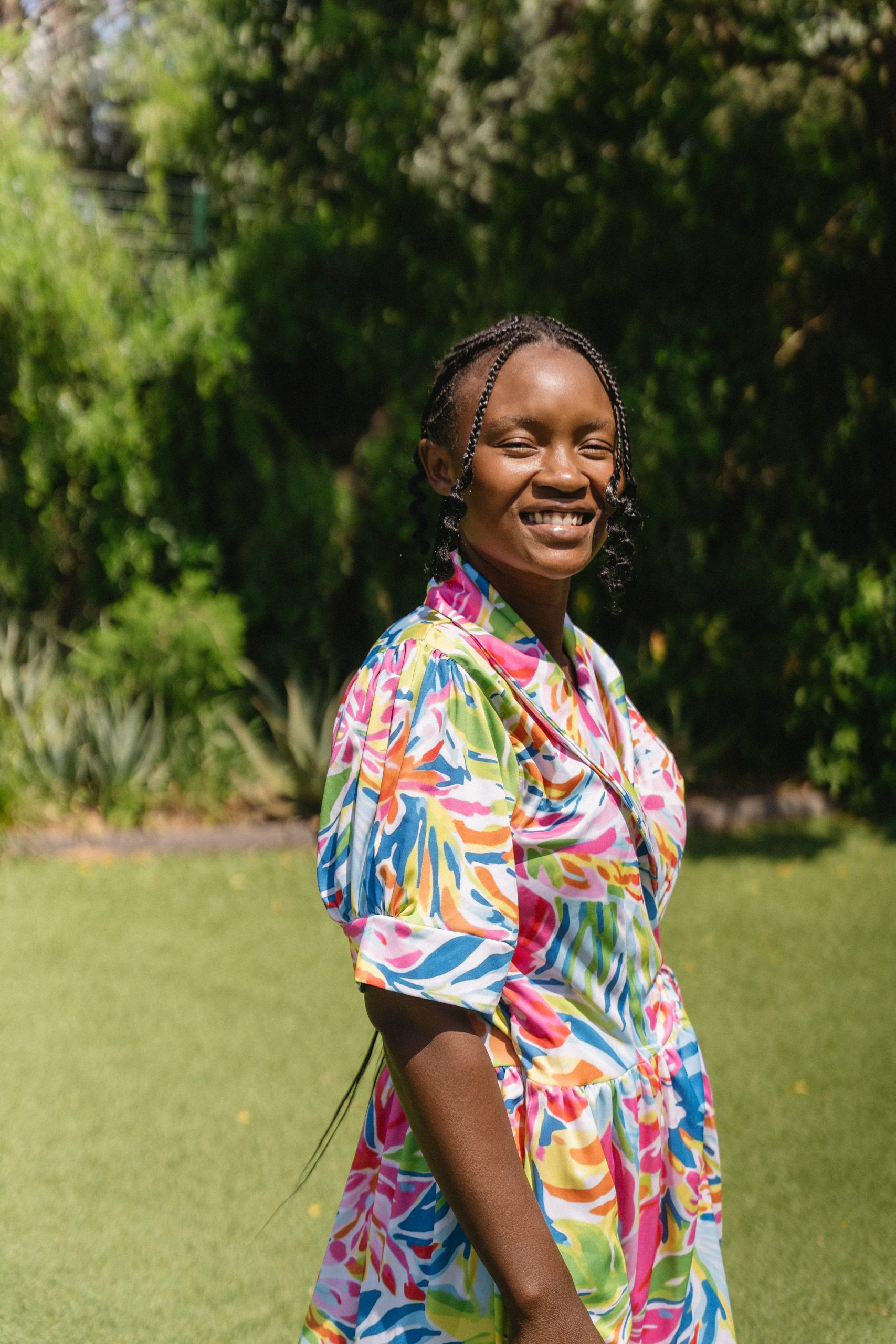 Tropical Floral Dress - Image 4