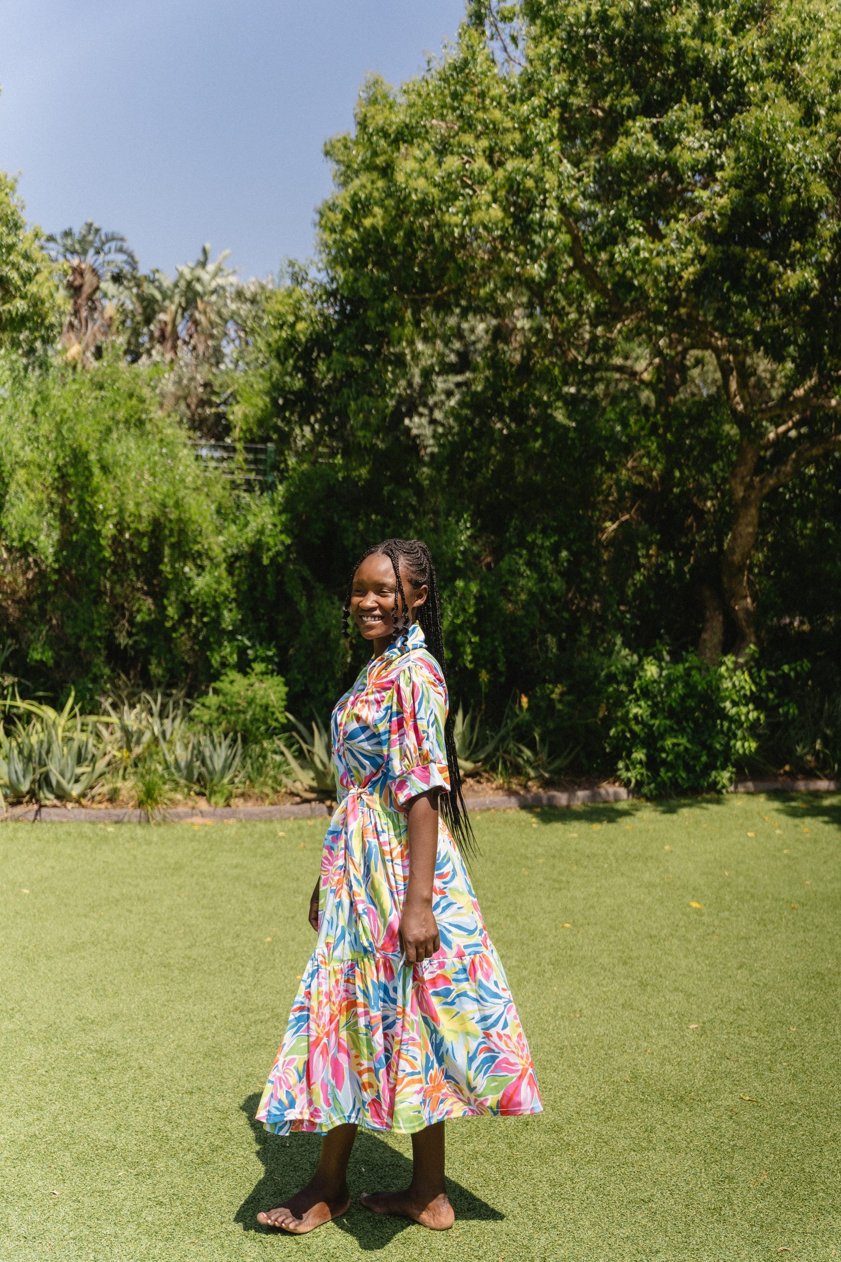 Tropical Floral Dress