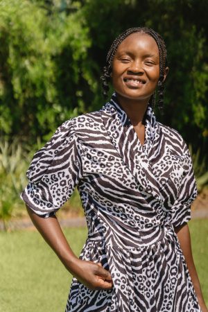 Black & White Animal Print Dress